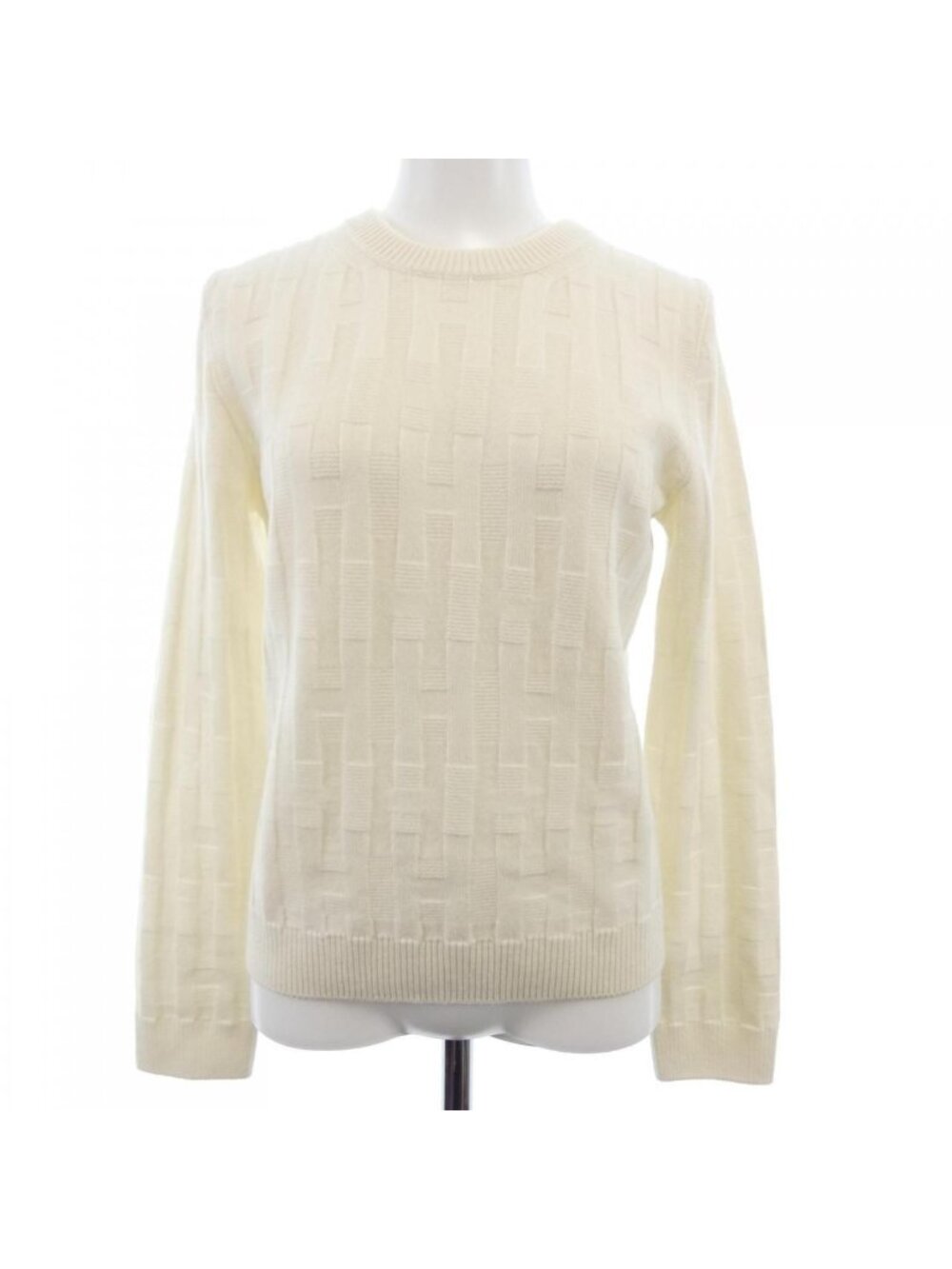 Hermes Knit Sweater White